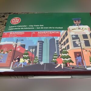 Play Live City Train Set Advent Calendar - Festive Multicolor